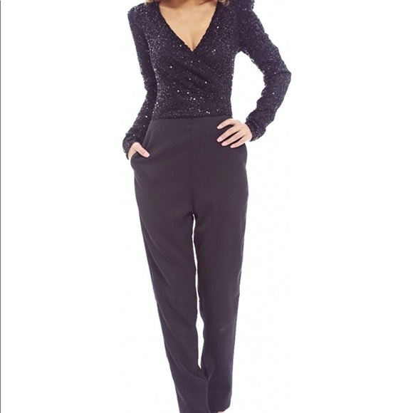 AX Paris Pants - 🛍SOLD! AX PARIS Long Sleeves Sequine Jumpsuit🛍